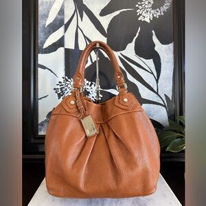 Marc by Marc Jacobs Classic Q Bag - Soft Pebbled Leather Cognac Color